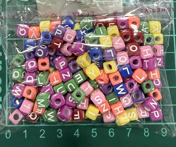 Bead Letter Mix Color